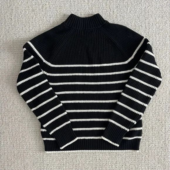 J Crew Navy/White Striped Sweater (S) - Picture 4 of 7